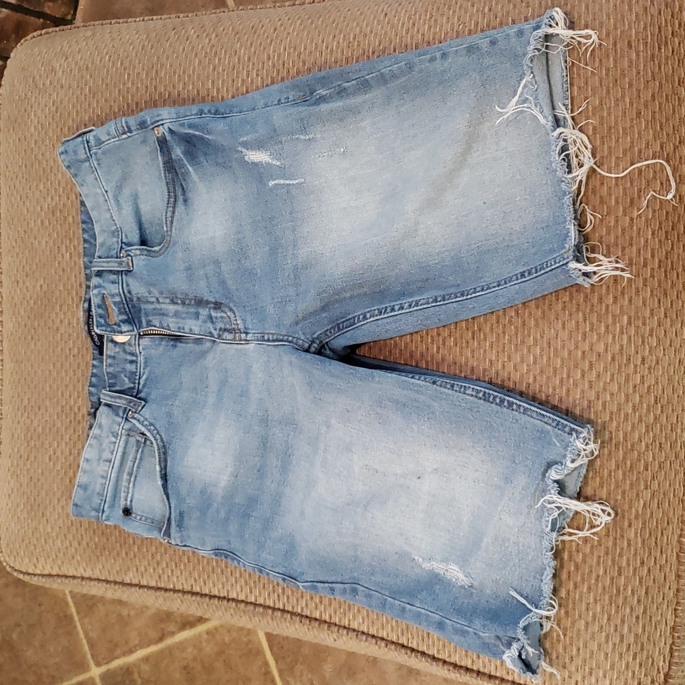 CK denim jean shorts